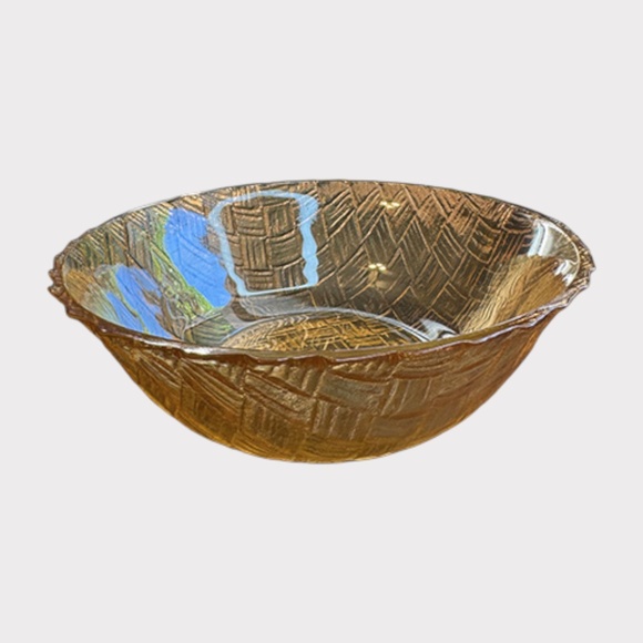 Vintage Indiana Glass Company Marigold Carnival Glass Bowl - Picture 4 of 6